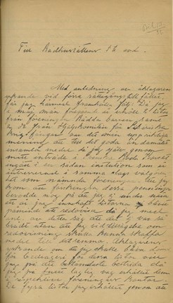 Läs brevet från Karl Johan Lidberg här