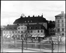 Bergenstrahlska huset, Munkbron 1 sett från Riddarholmen