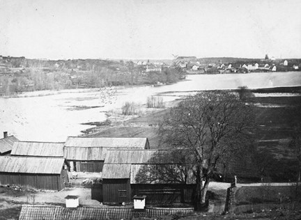 Svart/vitt fotografi från Stadsmuseet.