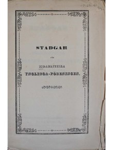 Israelitiska Ynglingaföreningen – medlemsstadgar 1841 