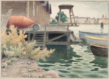 Båtskjul vid Galärvarvet