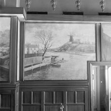 Götgatan 72. Restaurang Druvan. Väggmålningar