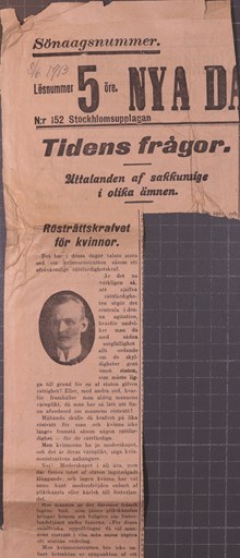 Några argument från en motståndare till kvinnors rösträtt – 1913