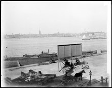 Söder Mälarstrand och Riddarfjärden nedanför Münchenbryggeriet