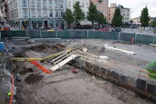 Brunnsbacken framgrävd vid Slussen