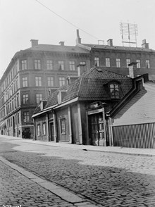 Sankt Paulsgatan 26 väster ut mot Timmermansgatan.