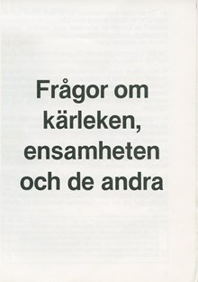 Livet som homosexuell 1980 – en enkätundersökning