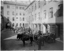 Johannes brandstation, Malmskillnadsgatan 62. Gårdsinteriör
