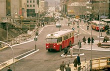 Buss på linje 56 vid Sergels torg