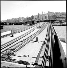 Tunnelbanan från Gamla Stan mot Södermalm