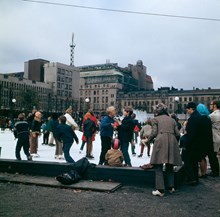 Skridskoåkning i Kungsträdgården
