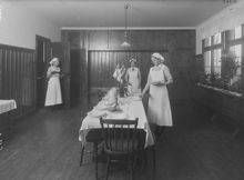 Sofia husmoderskurs, Skånegatan 118, interiör från skolmatsal