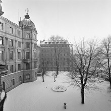 Kv. Fersenska Terrassen. Fasader mot terrassen