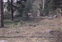 En bronsåldershög, Spånga 135:1, i Akalla